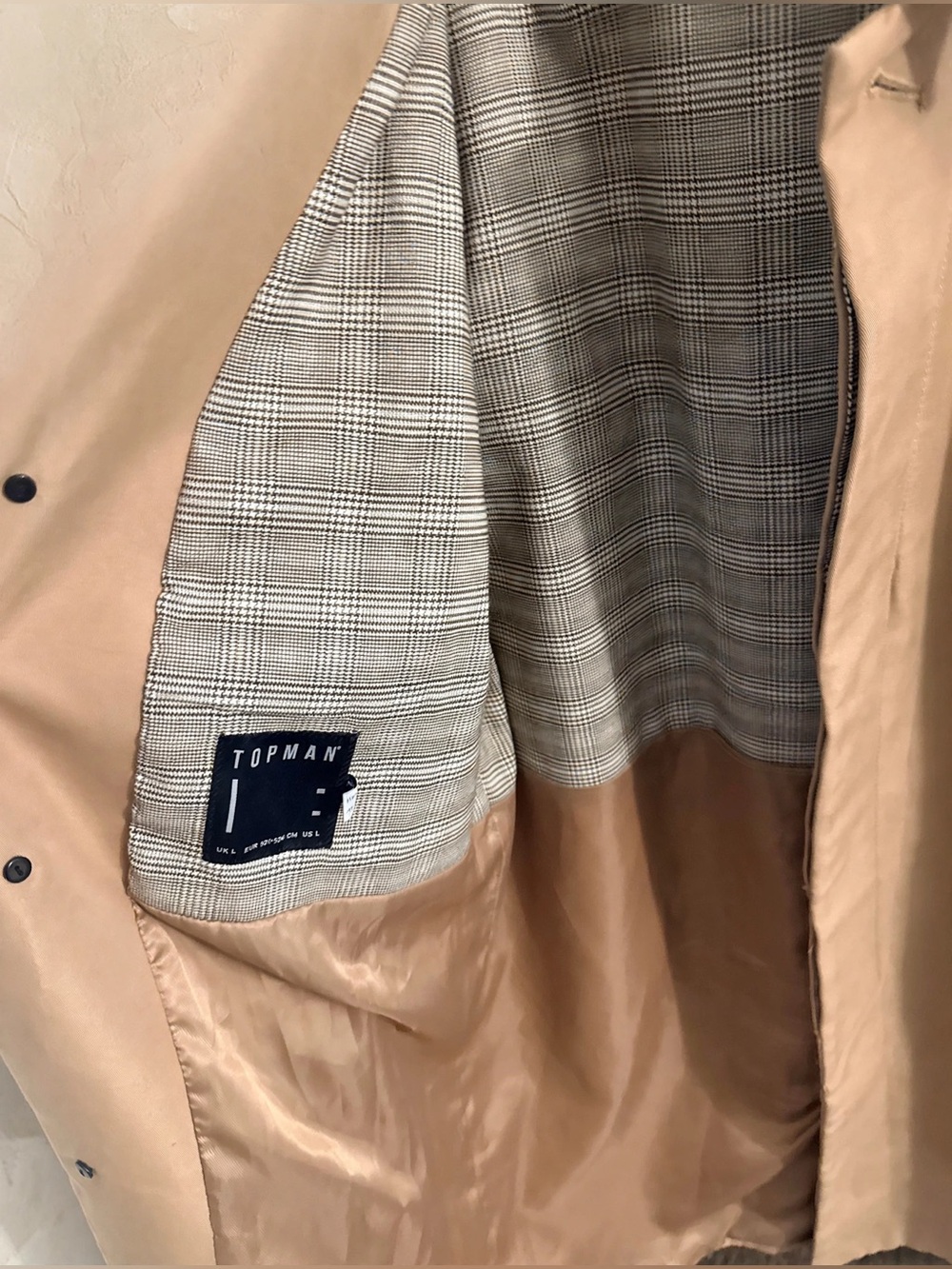 Men's Topman Fred Mac Long Car Coat - Picture 2 of 2